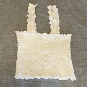 Hollister White Tube Top with Straps